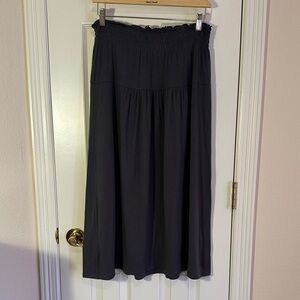 Sjoden Gudrun Dark Grey Midi Skirt